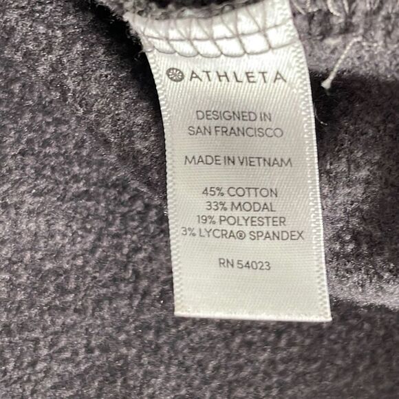 Athleta Womens Active Sweatshirt Top Long Sleeve Stretch Thumbhole Gray Small - Picture 5 of 7